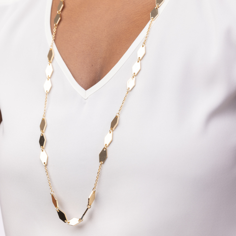 Diamond Chain Necklace in Gold