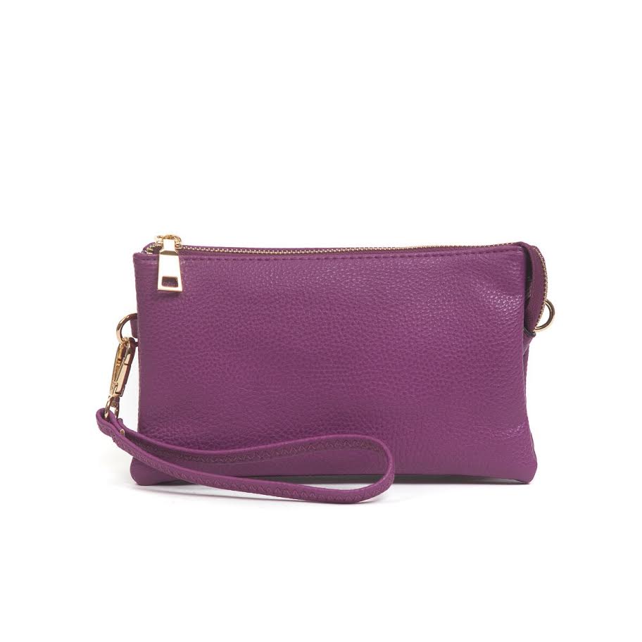 Compartment Wristlet/Crossbody in Purple