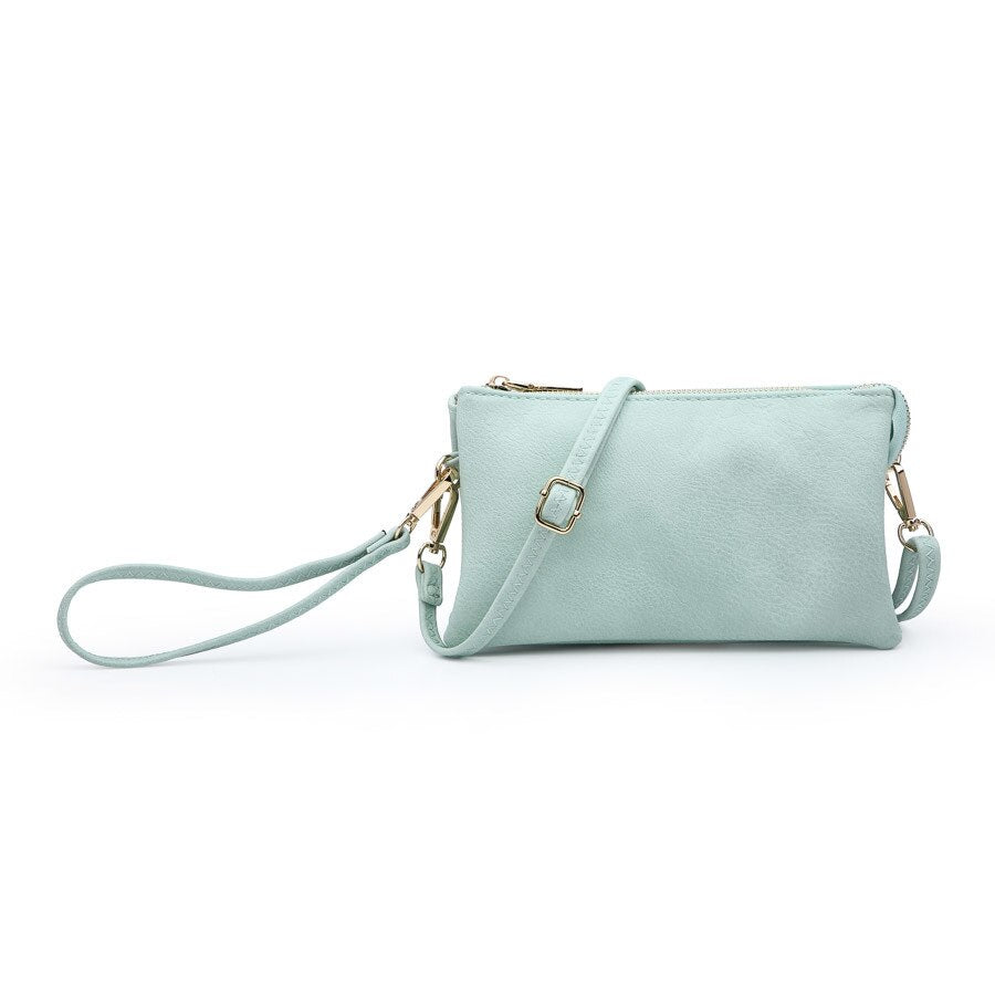 Compartment Wristlet/Crossbody in Seafoam