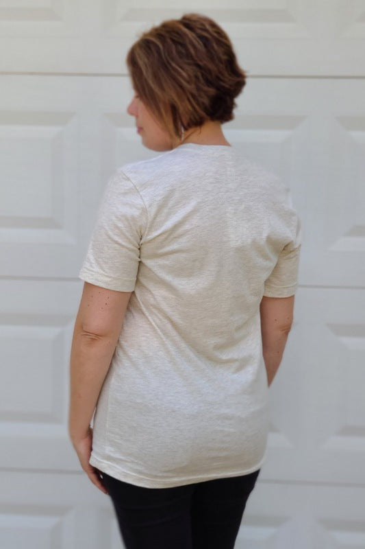 Camo America Graphic Tee in Natural Heather