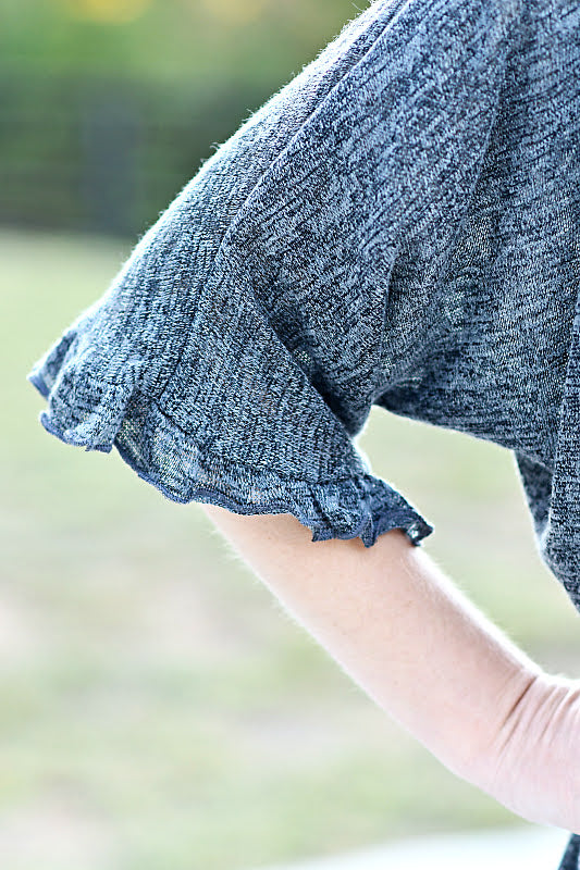 Hacci Open Cardigan in Charcoal