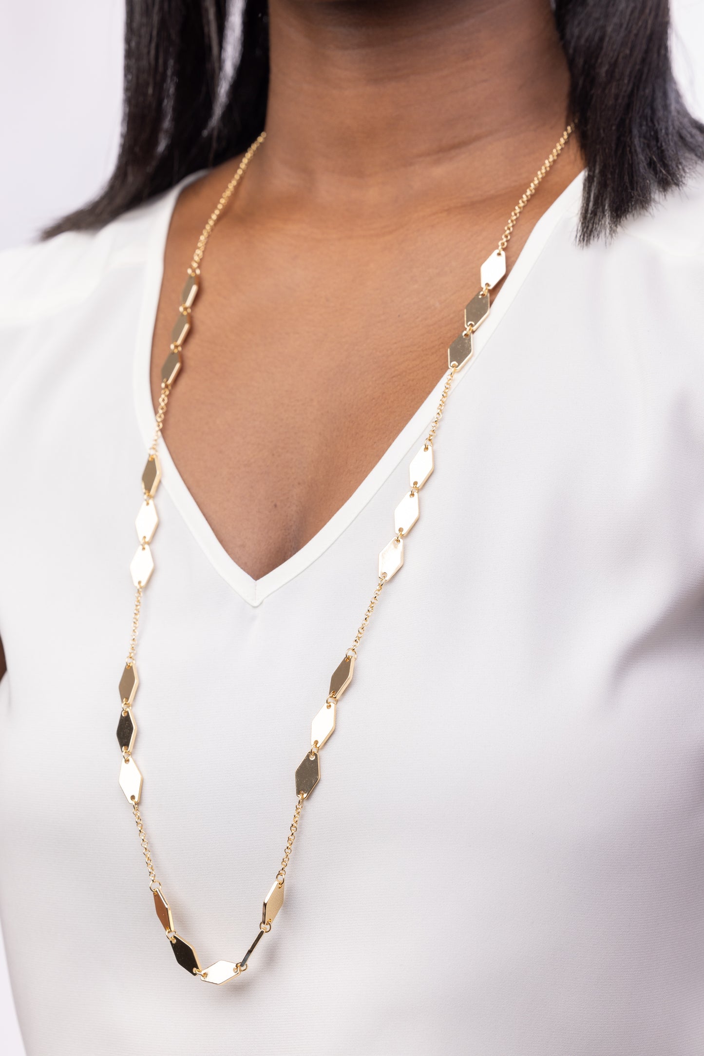 Diamond Chain Necklace in Gold