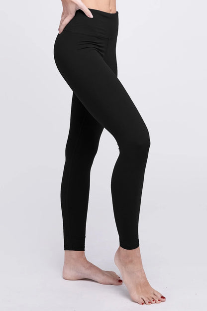 Full Length Butter Yoga Leggings in Black