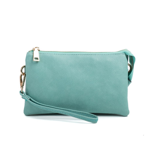 Compartment Wristlet/Crossbody in Mint