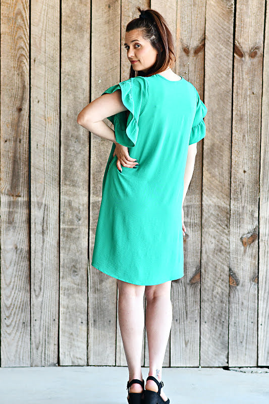 Kelly green hot sale shift dress